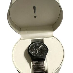 Isaac Mizrahi Black and Gray Men's Watch